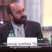 Lab Co-Director Ryan Calo gives testimony at a hearing titled Exploring Augmented Reality