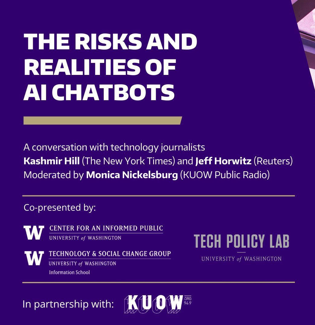 The Risks and Realities of AI Chatbots marketing flyer