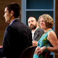 TPL Co-Director Tadayoshi Kohno, Batya Friedman and Ryan Calo.