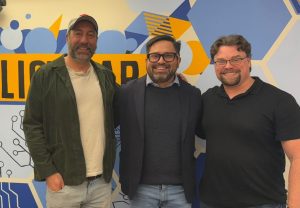 TPL Co-Director Ryan Calo, visiting scholar Juliano Madelena and TPL Executive Director Alex Bolton. 